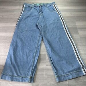 A-Lab 26 Mega Jeans Mens 40x33 Blue Relaxed Wide Leg Denim Y2K Baggy